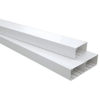 Goulotte PVC blanche 110x34mm EFAPEL