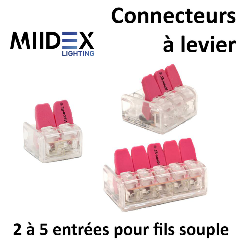 Connecteurs Electriques Rapide avec Levier, Bornes de Connexion