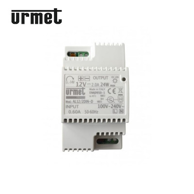 Alimentation régulée 12 VCC - 2A - 3 modules URMET