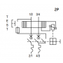 Disjoncteur différentiel bipolaire - 10kA - 30mA - Type A - Courbe B - 16A ABB