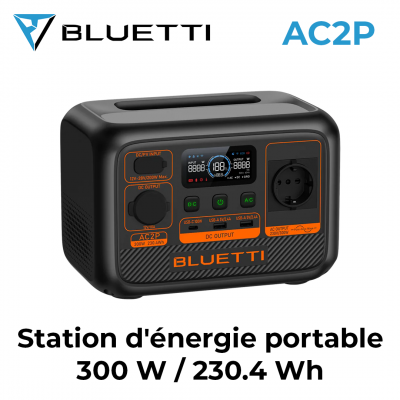 AC2P Station d'énergie portable 300 W / 230.4 Wh Bluetti