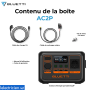 AC2P Station d'énergie portable 300 W / 230.4 Wh Bluetti