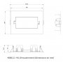 Kit d'encastrement LUMIO CHLORIDE