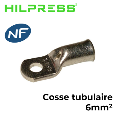 Cosses tubulaires cuivre 6mm² certifié NF HILPRESS