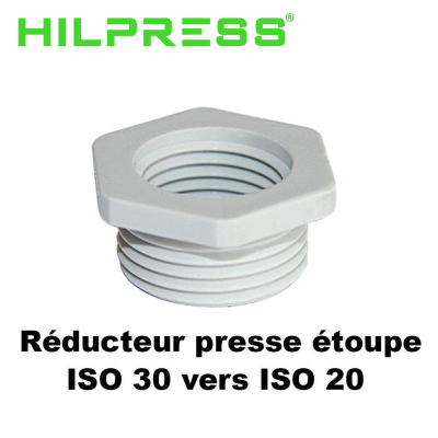 Reducteur presse étoupe ISO 32 (male) vers ISO (femelle) en polyamide HILPRESS
