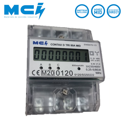 Compteur électrique tétra M.C.I. (Matériels de contrôle industriel)