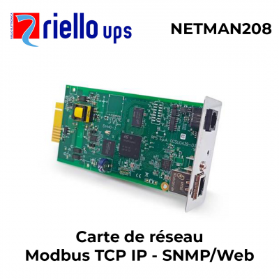 Carte de réseau - Modbus TCP IP - SNMP/Web - slot card RIELLO UPS