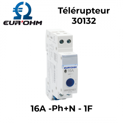 Télérupteur 16A - Ph+N - 1F EUR'OHM