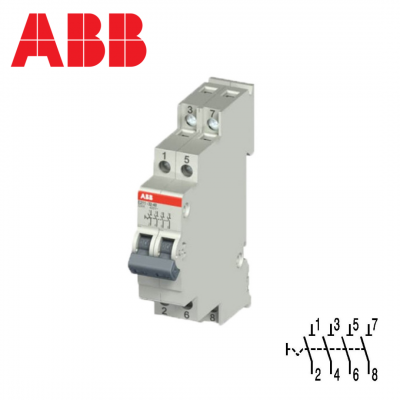 Interrupteur modulaire tétrapolaire - 4NO - 32A ABB