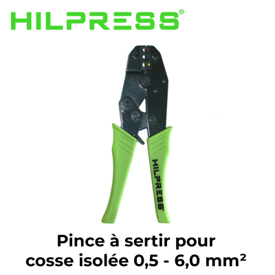 Pince à sertir pour cosses isolées de 0.5 à 6mm² HILPRESS