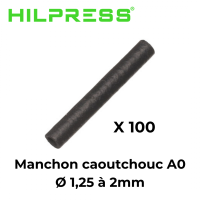 Manchon caoutchouc A0 pour câble de 1.25 à 2mm HILPRESS