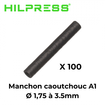 Manchon caoutchouc A1 pour câble de 1,75 à 3,5mm HILPRESS