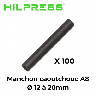 Manchon caoutchouc A8 pour câble de 12 à 20mm HILPRESS