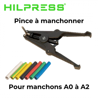 Pince à manchonner 3 dents pour manchons A0 à A10 HILPRESS