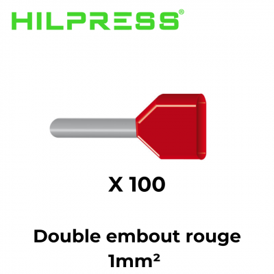 Embout de câblage double pour fil souple de 1,5 à 50mm² HILPRESS