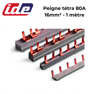 Peigne de connexion tétrapolaire 80A type broche IDE