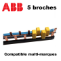 Embouts isolants cache dents phase neutre de peigne ABB ABB