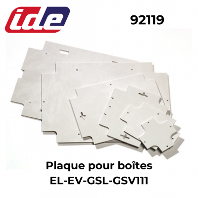 Plaque de montage polyester pour boîtier plastique industriel LIGHT IDE IDE