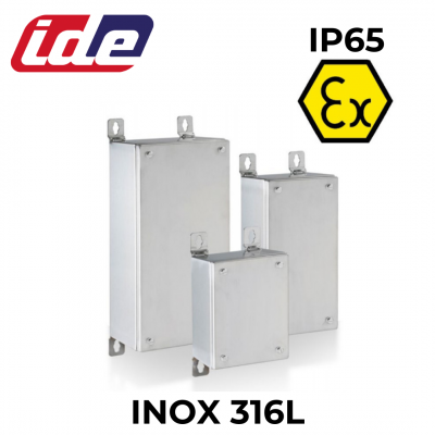 Boîtier TECNO ATEX inox AISI 316L sans plaque de montage IDE