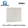 Porte blanche pour coffret plastique MAXI-RAIL EUR'OHM