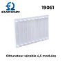 Obturateur blanc fractionnable pour coffret plastique MAXI-RAIL EUR'OHM