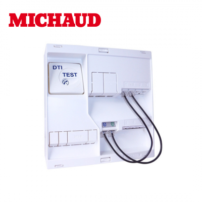 Tableau de communication NEO Grade 1TV 8RJ45 DTI+filtre TV4S MICHAUD