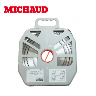 Feuillard inox - dévidoir de 50 mètres MICHAUD