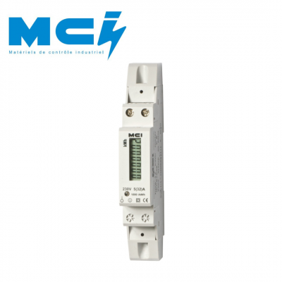 Compteur électrique monophasé 40A - 230V avec écran LCD M.C.I. (Matériels de contrôle industriel)