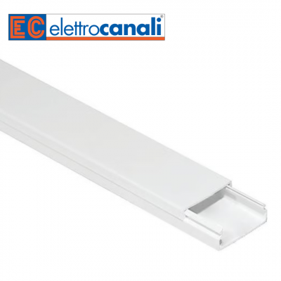 Moulure PVC blanche 22x10mm ELETTROCANALI