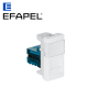 Module avec connecteur RJ45 Cat. 6 UTP 500 MHz pour goulotte EFAPEL