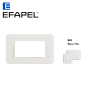 Plaque pour 4 modules blanc LATINA EFAPEL