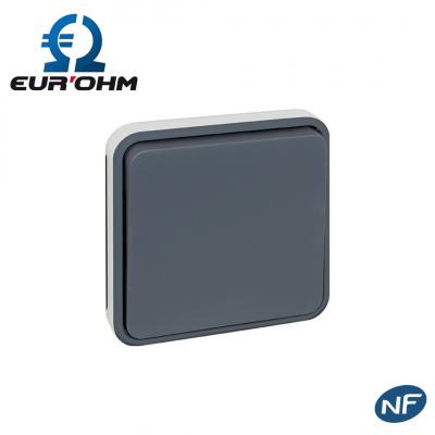 Interrupteur étanche bouton poussoir composable encastrable IP55 EUR'OHM