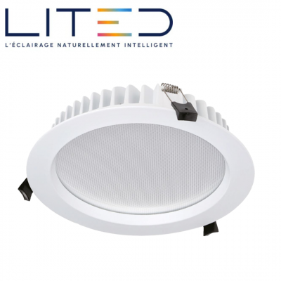 Spot LED TERTIA encastrable 13W 1150-1300-1200lm 3000/4000/5700K avec driver LITED