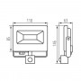 Projecteur LED ANTEM extérieur étanche IP44 avec détecteur KANLUX