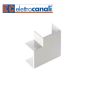 Angle plat pour moulure PVC blanche 135x55mm ELETTROCANALI