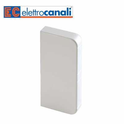 Bouchon terminal pour moulure PVC blanche 135x55mm ELETTROCANALI