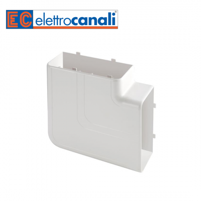 Angle plat pour moulure PVC blanche 90x55mm ELETTROCANALI