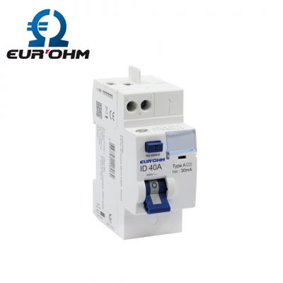 Interrupteur différentiel Phase Neutre - 30 mA - Type A - 40A EUR'OHM