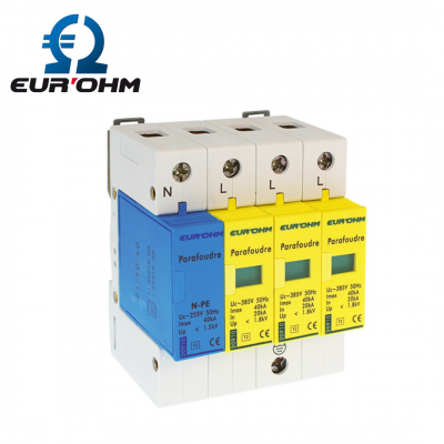 Parafoudre 3P+N T2 4 modules EUR'OHM