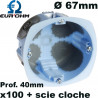 Boite encastrable Eur'Ohm XL AIRMETIC Ø67mm EUR'OHM