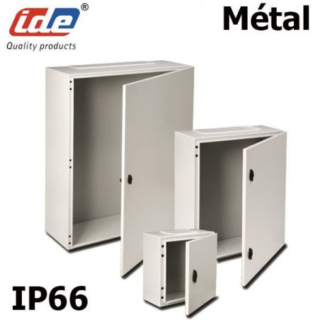 Coffret électrique étanche IP66 en métal IDE Argenta