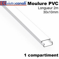 Goulotte Electrique PVC 40x60 mm avec cloison de séparation 