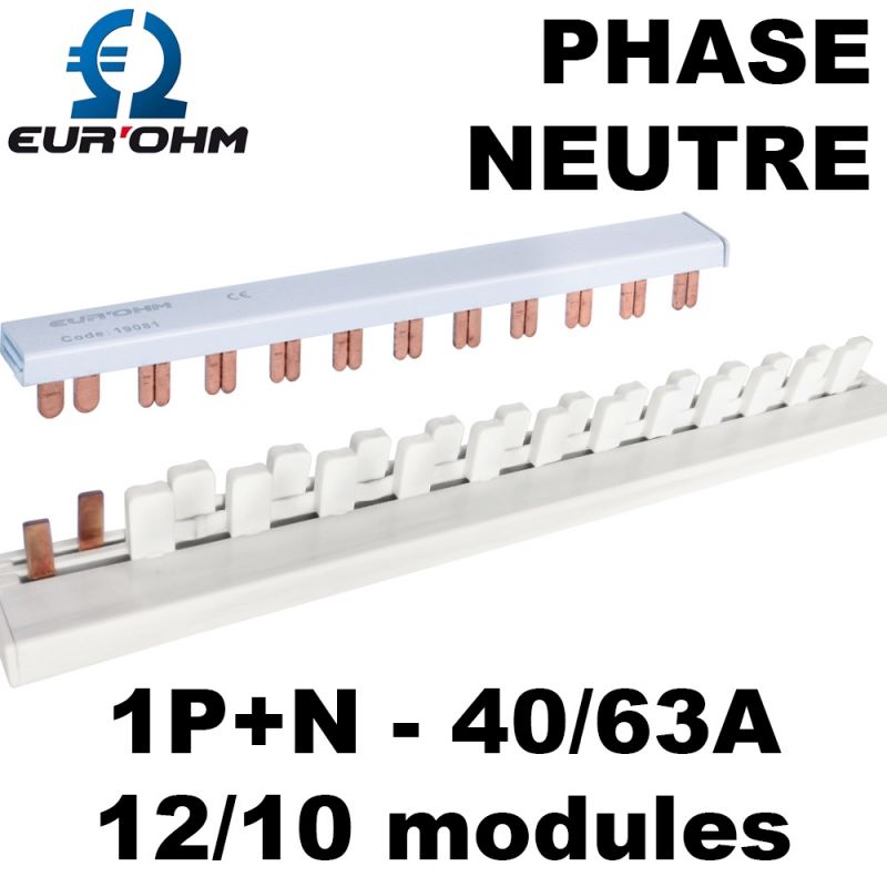 Peigne horizontal phase + neutre DEBFLEX, 1159816, Electricité et  domotique