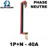 Peigne vertical 1P+N pour interrupteur différentiel 40A et 63A EUR'OHM